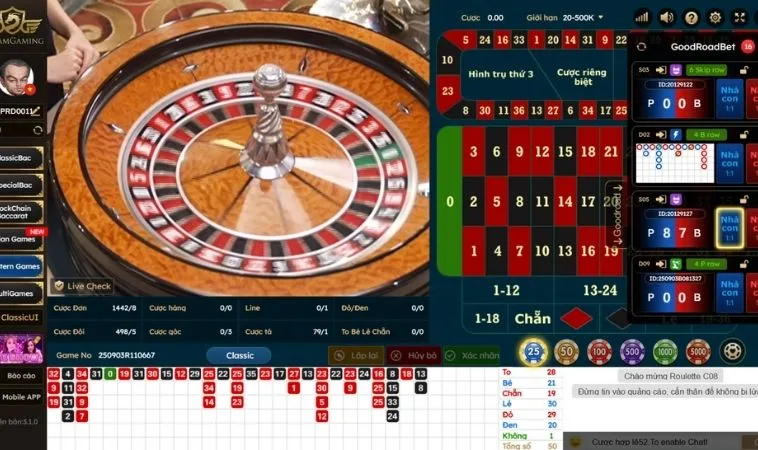 Các loại cược Roulette Cổng Game HitClub