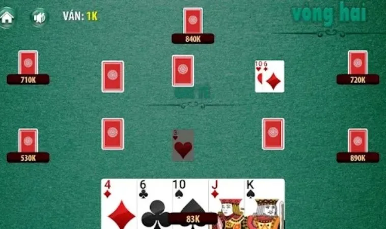 Giao diện chơi đánh bài Sắc Tê HitClub