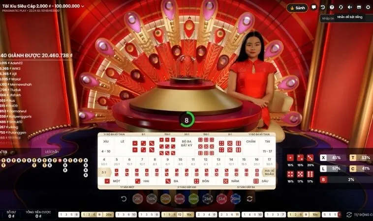 Bàn cược Tài Xỉu HitClub