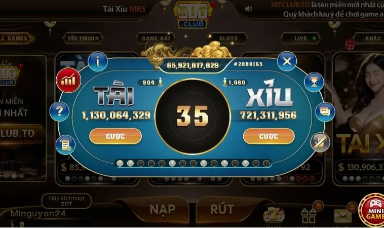 Trò chơi tại Hitclub thiết kế đẹp, chuyên nghiệp